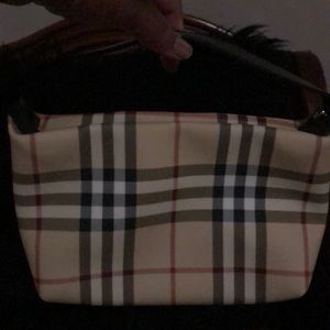 Authentic Burberry  bag with side snap and zipper